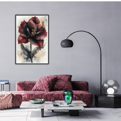 The Amaryllis Bloom | Framed Art Print
