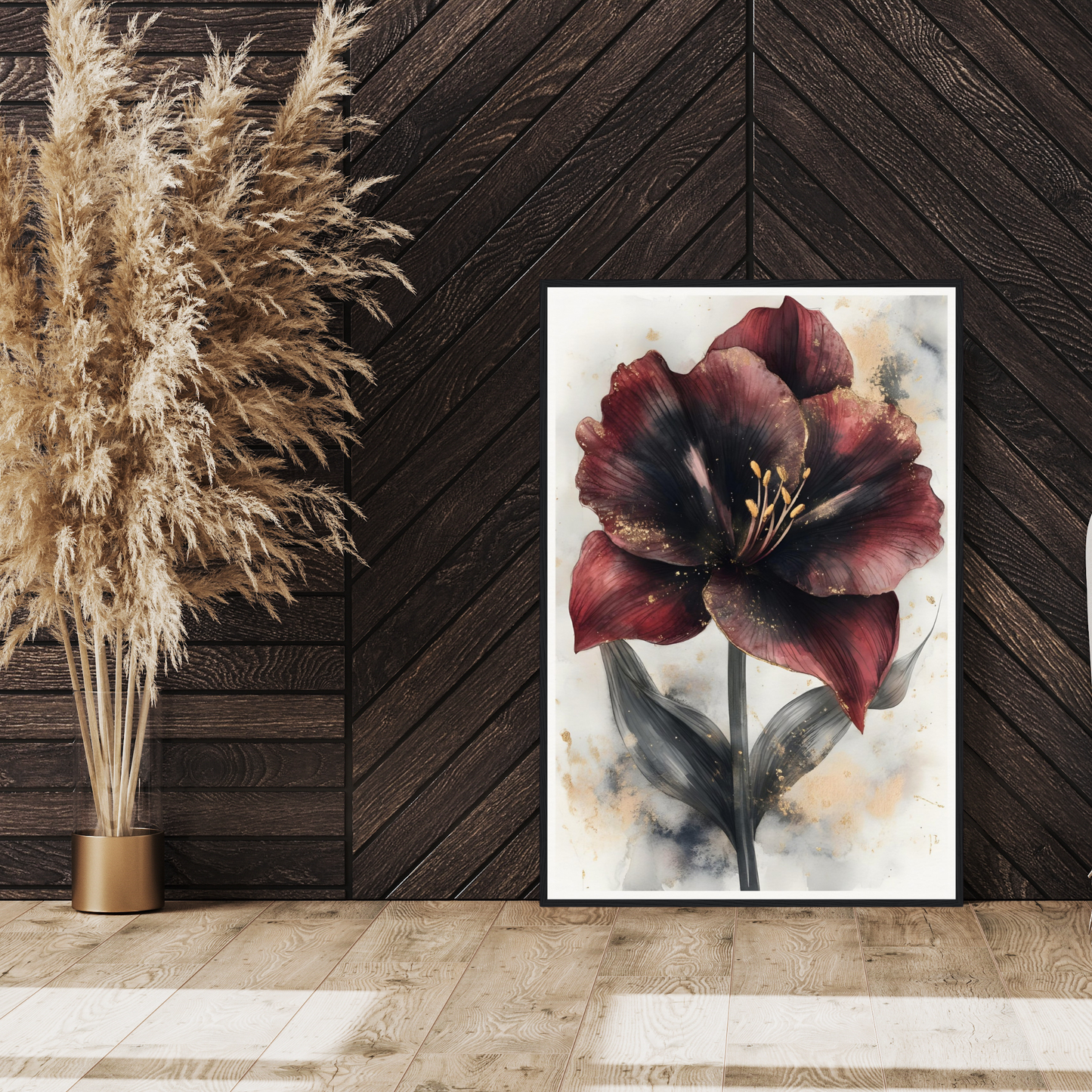 The Amaryllis Bloom | Framed Art Print